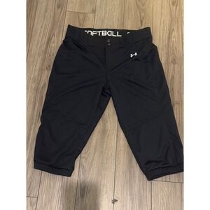 Under Armour Women's Utility Softball Pants Knickers Black Size Large
